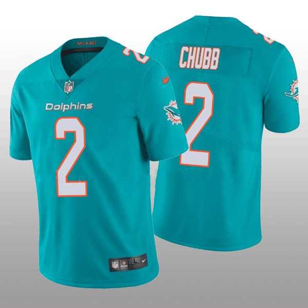 Men & Women & Youth Miami Dolphins #2 Bradley Chubb 2022 Aqua Vapor Untouchable Limited Stitched Jersey